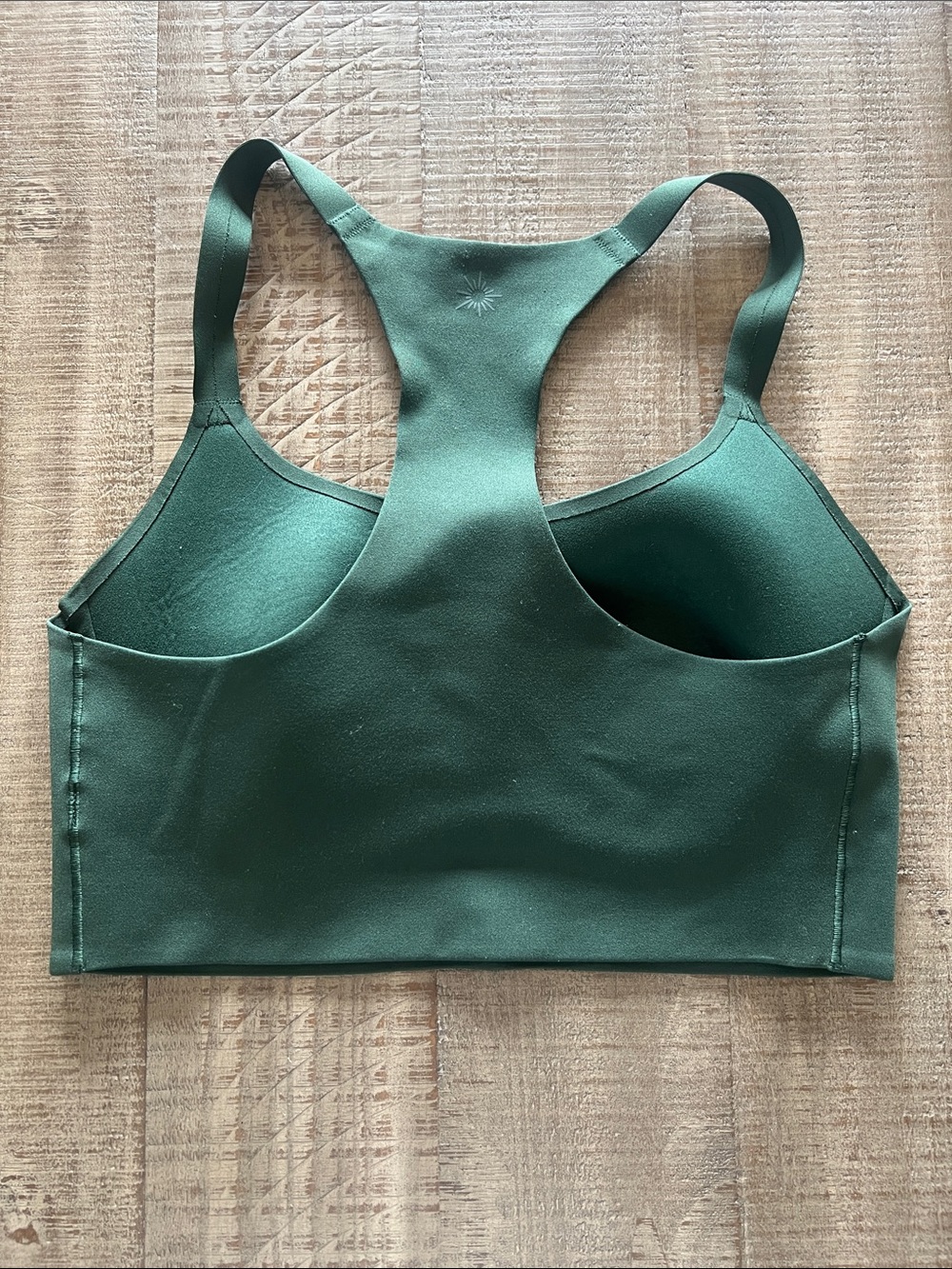 aerie OFFLINE Real Me Hold Up! Racerback Sports Bra - Dark Green - Picture 4 of 4